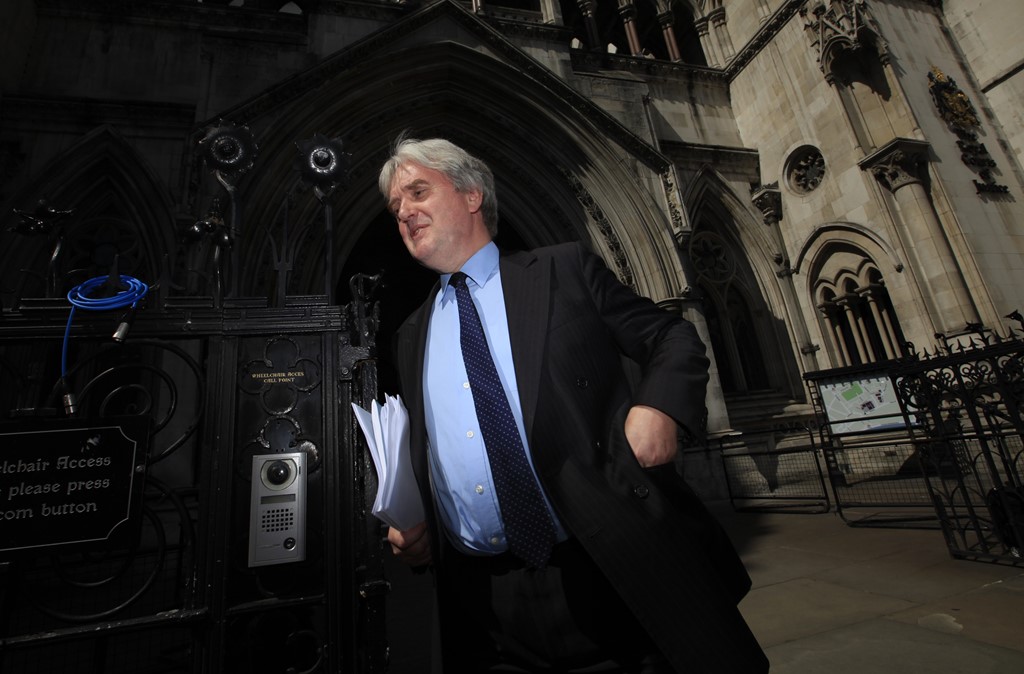 Hugh Tomlinson pictured outside the High Court in 2011