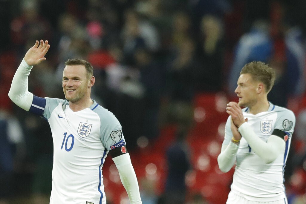 Wayne Rooney and Jamie Vardy have played for England together