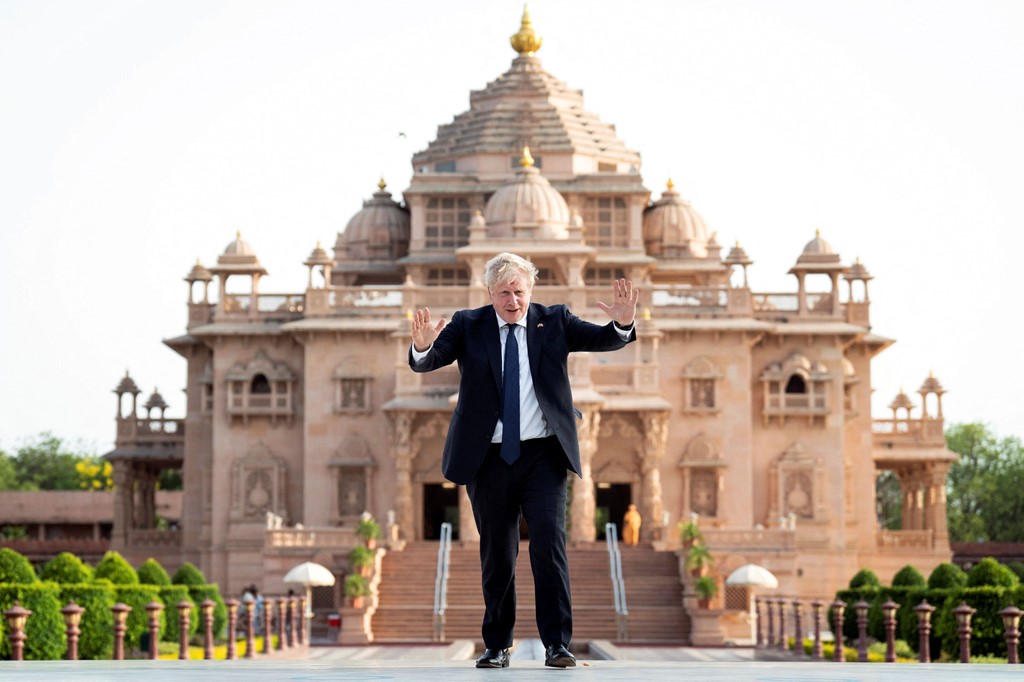 鲍里斯·约翰逊访问印度