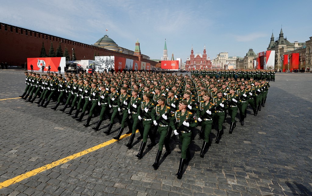 Rehearsals for the Victory Day parade